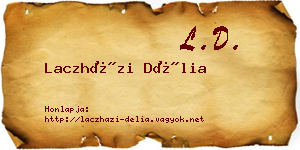 Laczházi Délia névjegykártya